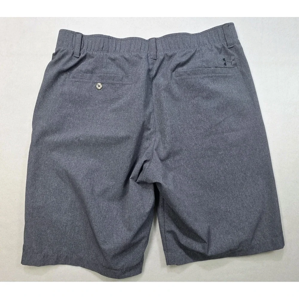Under Armour Shorts Mens 36 Gray LIMITED USE Golf Rubber‎ Grip Waist Vented